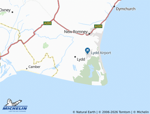 Mappa MICHELIN Lydd - ViaMichelin
