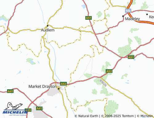 Mappa MICHELIN Norton in Hales - ViaMichelin