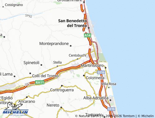 Mappa MICHELIN Centobuchi - ViaMichelin