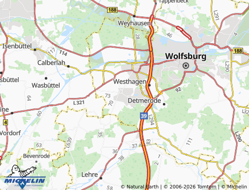 MICHELIN Ehmen map - ViaMichelin