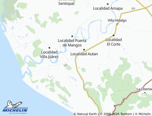 MICHELIN Guadalupe Victoria map - ViaMichelin