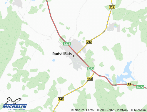 Mapa MICHELIN Radviliškis - ViaMichelin