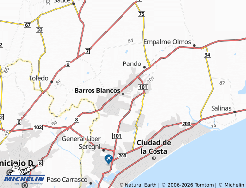 Carte MICHELIN Barros Blancos - ViaMichelin