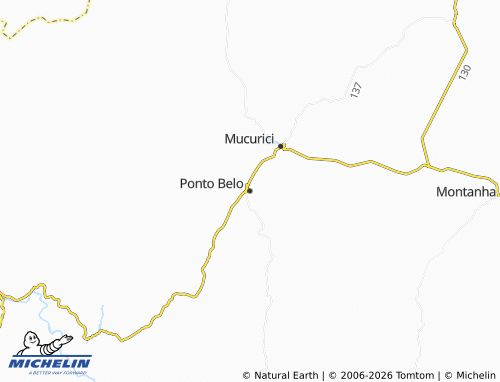 Mapa MICHELIN Ponto Belo - ViaMichelin