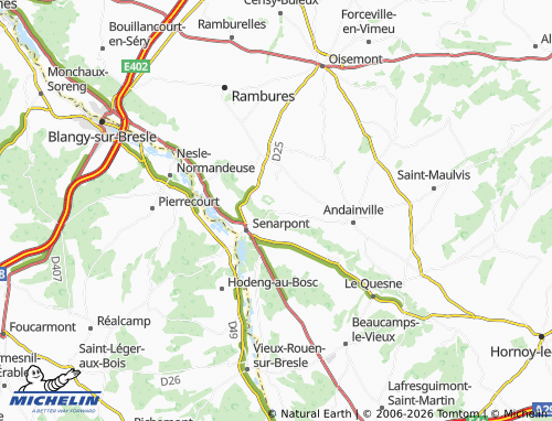 Carte MICHELIN Bermesnil - ViaMichelin