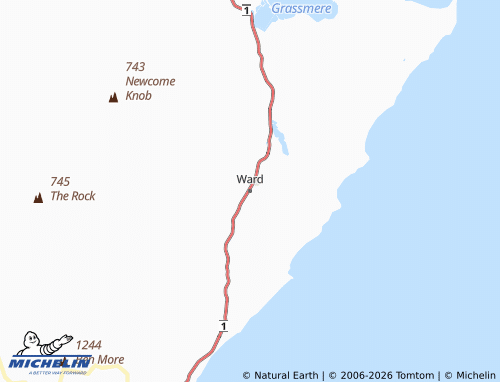 Mapa MICHELIN Ward - ViaMichelin