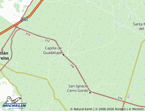 Mapa MICHELIN El Saltillo - ViaMichelin