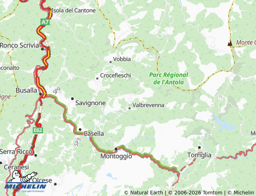 MICHELIN Clavarezza map - ViaMichelin