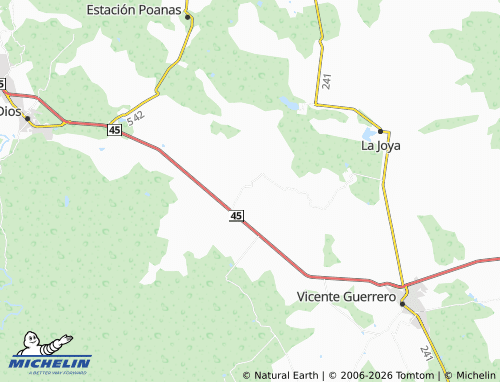 MICHELIN General Francisco Murguía map - ViaMichelin