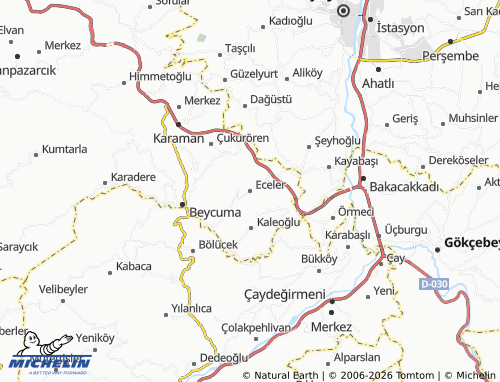 MICHELIN Eceler map - ViaMichelin