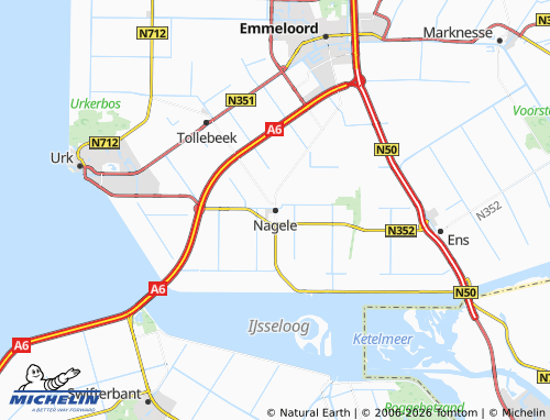 Mappa MICHELIN Nagele - ViaMichelin