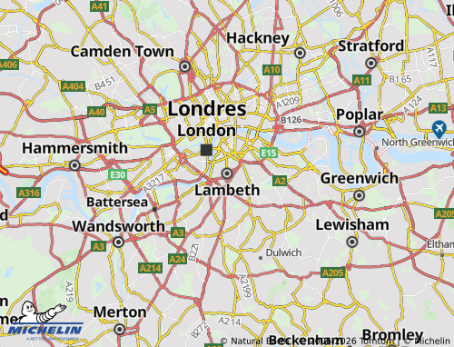 Carte MICHELIN Lambeth - ViaMichelin