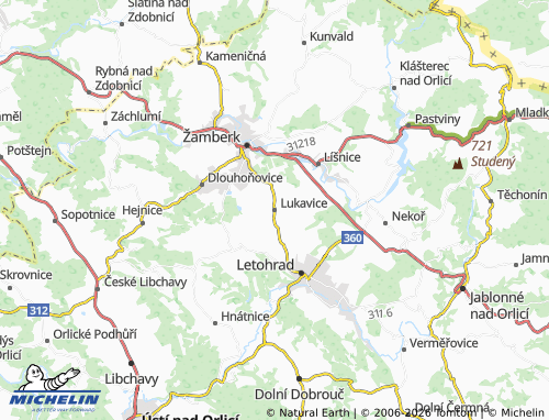 Mappa MICHELIN Lukavice - ViaMichelin