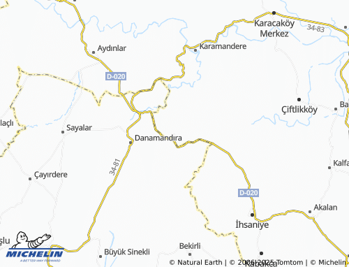MICHELIN Gümüşpınar map - ViaMichelin