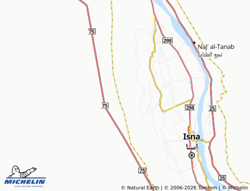 Mapa MICHELIN Sahra' Markaz Isna - ViaMichelin