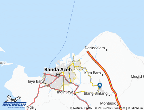 MICHELIN Alue Naga map - ViaMichelin