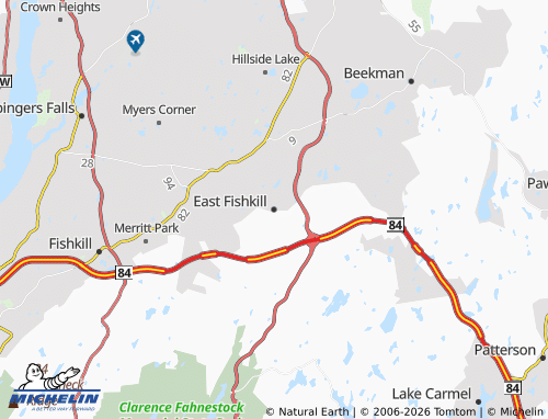 Carte MICHELIN East Fishkill - ViaMichelin