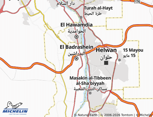 Carte MICHELIN El Badrashein - ViaMichelin