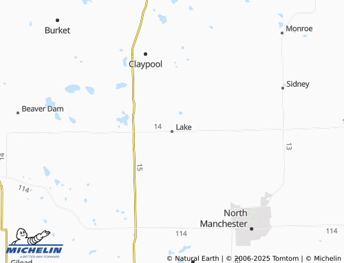 MICHELIN Lake map - ViaMichelin