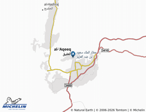 MICHELIN-Landkarte al-'Aqeeq - ViaMichelin