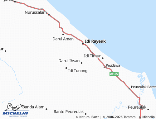 Mapa MICHELIN Seuneubok Aceh Baro - ViaMichelin