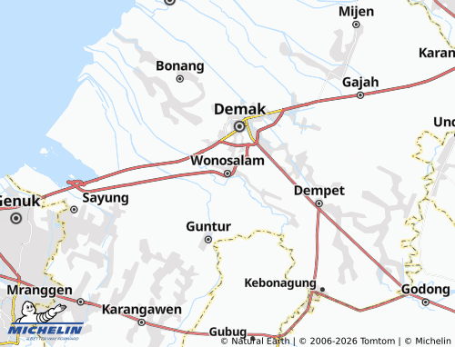 MICHELIN-Landkarte Wonosalam - ViaMichelin