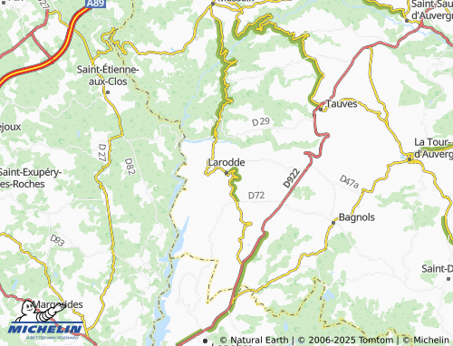 Mappa MICHELIN Larodde - ViaMichelin