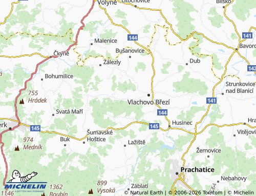 Mappa MICHELIN Doubrava - ViaMichelin