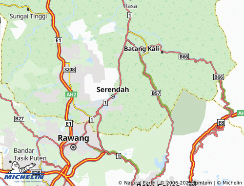 MICHELIN Serendah Golf Resort map - ViaMichelin