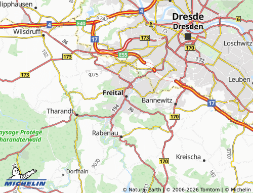 MICHELIN Freital map - ViaMichelin