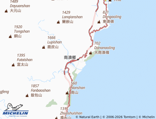 MICHELIN Nan'ao Township map - ViaMichelin