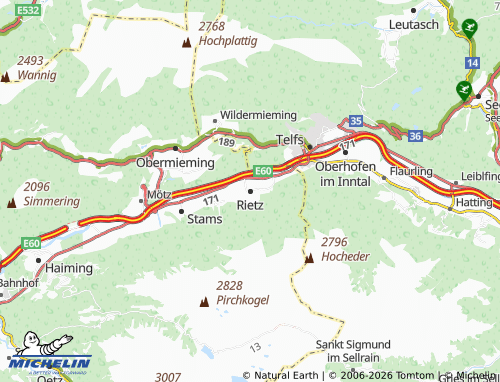 MICHELIN-Landkarte Rietz - ViaMichelin