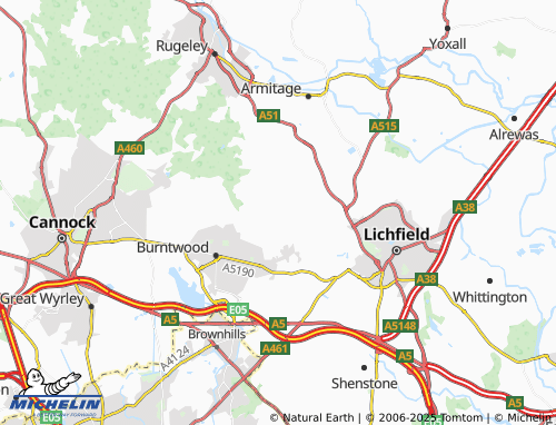 MICHELIN Chorley map - ViaMichelin