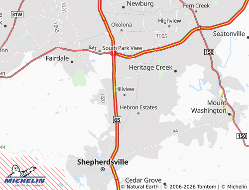Mappa MICHELIN Hillview - ViaMichelin
