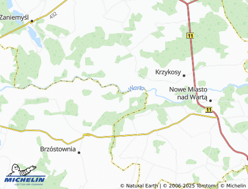 MICHELIN-Landkarte Świączyń - ViaMichelin