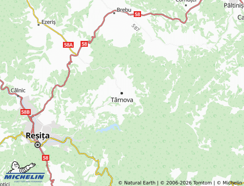 Mapa MICHELIN Târnova - ViaMichelin