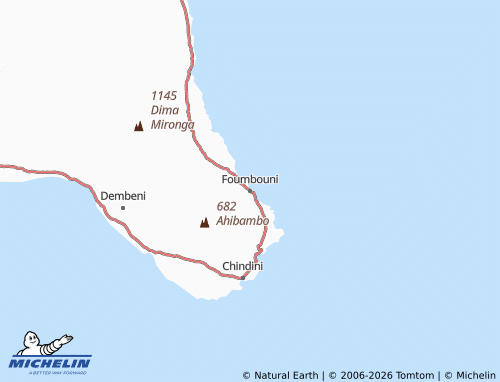 MICHELIN Foumbouni map - ViaMichelin
