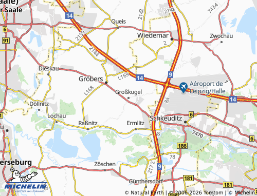 MICHELIN Großkugel map - ViaMichelin