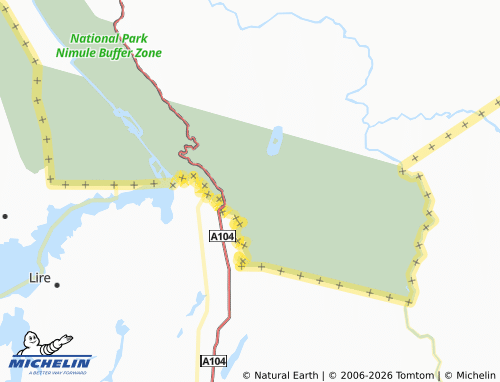 Mappa MICHELIN Monyamesi - ViaMichelin