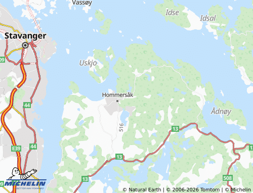 MICHELIN Hetland map - ViaMichelin