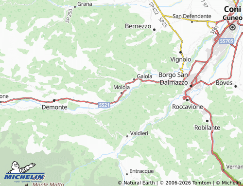Carte MICHELIN Moiola - ViaMichelin