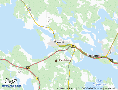 MICHELIN-Landkarte Vuokatti - ViaMichelin