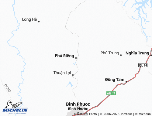 MICHELIN Phú Riềng map - ViaMichelin