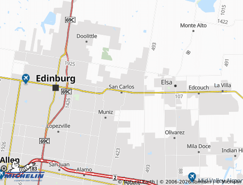 Mappa MICHELIN San Carlos - ViaMichelin