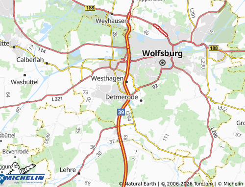 MICHELIN Mörse map - ViaMichelin