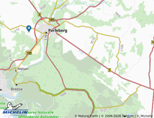 MICHELIN Uenze map - ViaMichelin
