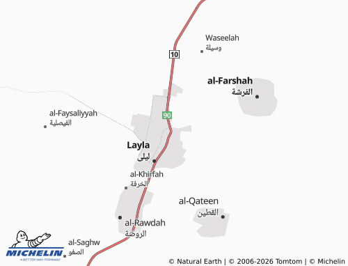 MICHELIN-Landkarte Al-Mubarraz - ViaMichelin