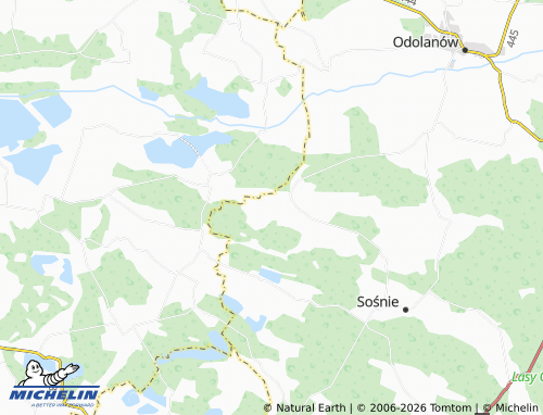 Carte MICHELIN Możdżanów - ViaMichelin