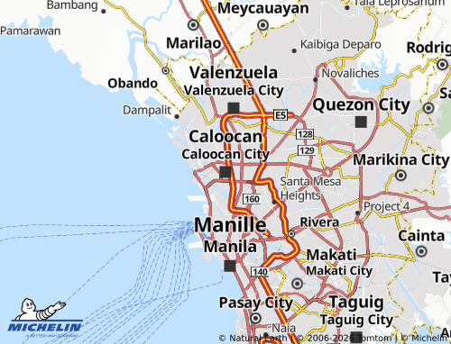 Mapa MICHELIN Caloocan - ViaMichelin