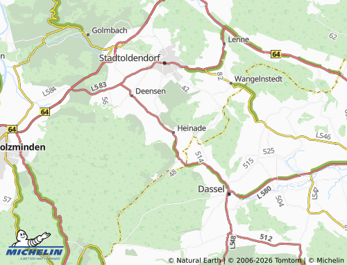 MICHELIN Heinade map - ViaMichelin